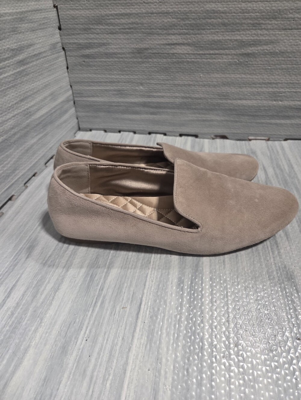 Birdies The Starling Latte Tan Suede Loafer Flat Size 8.5